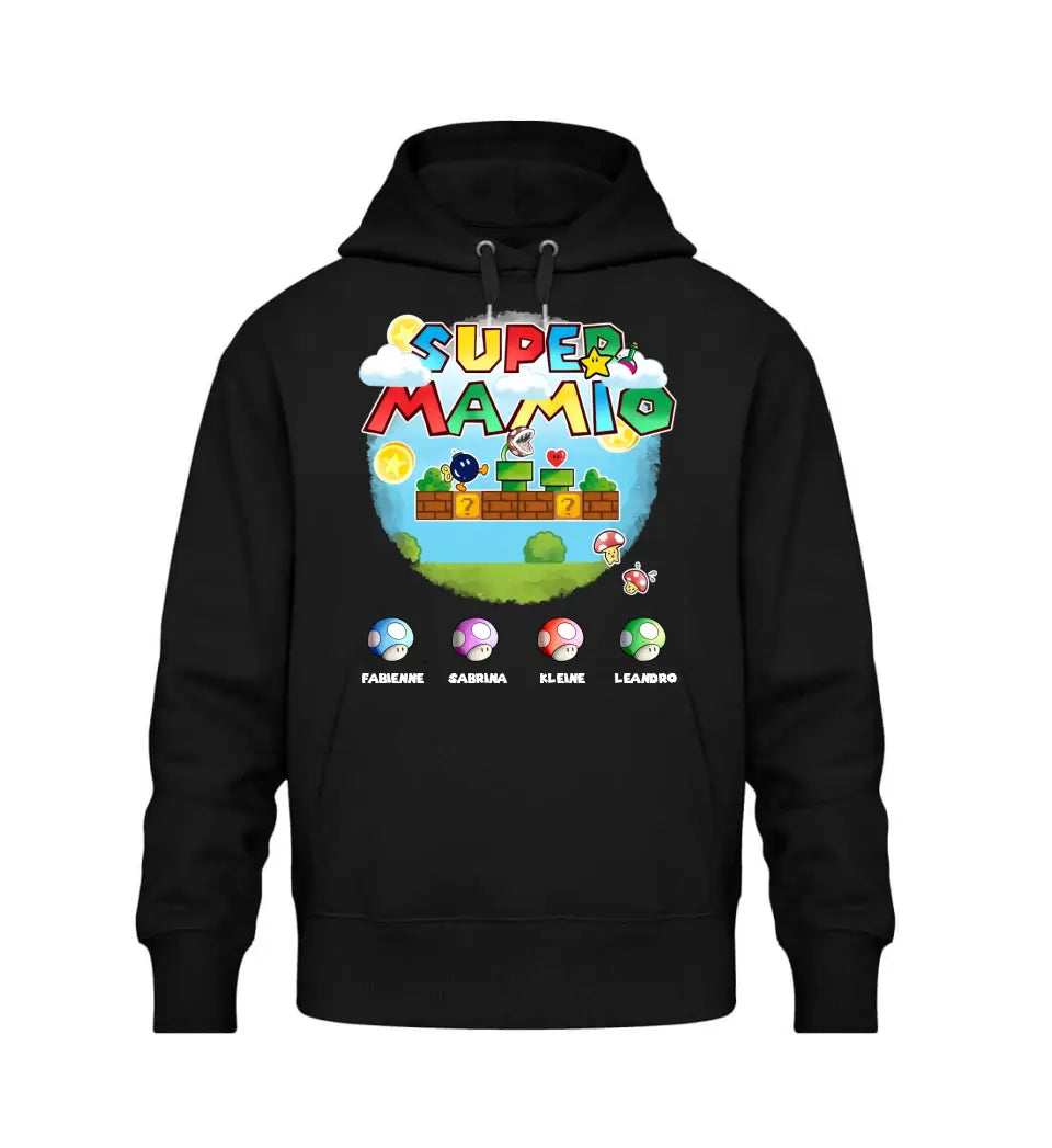 Super Mamio Premium Hoodie personalisierbar