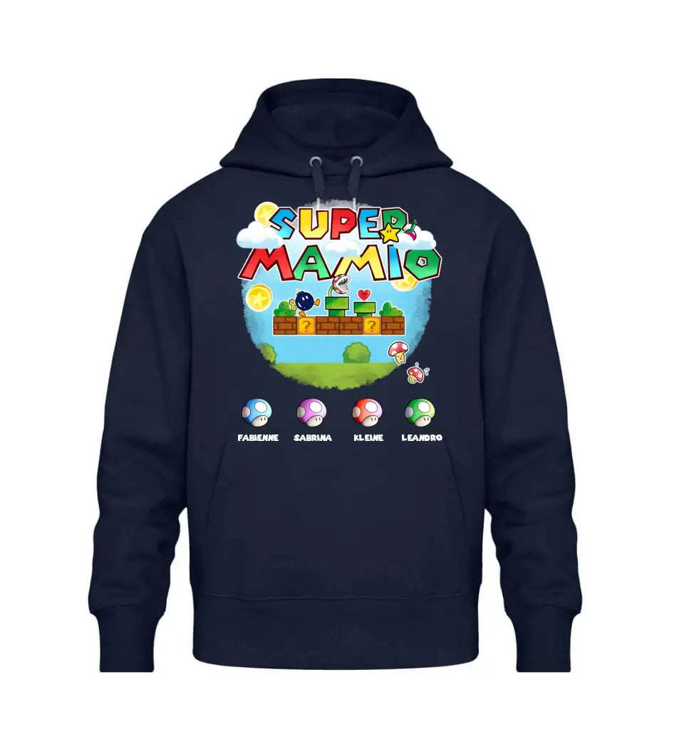 Super Mamio Premium Hoodie personalisierbar