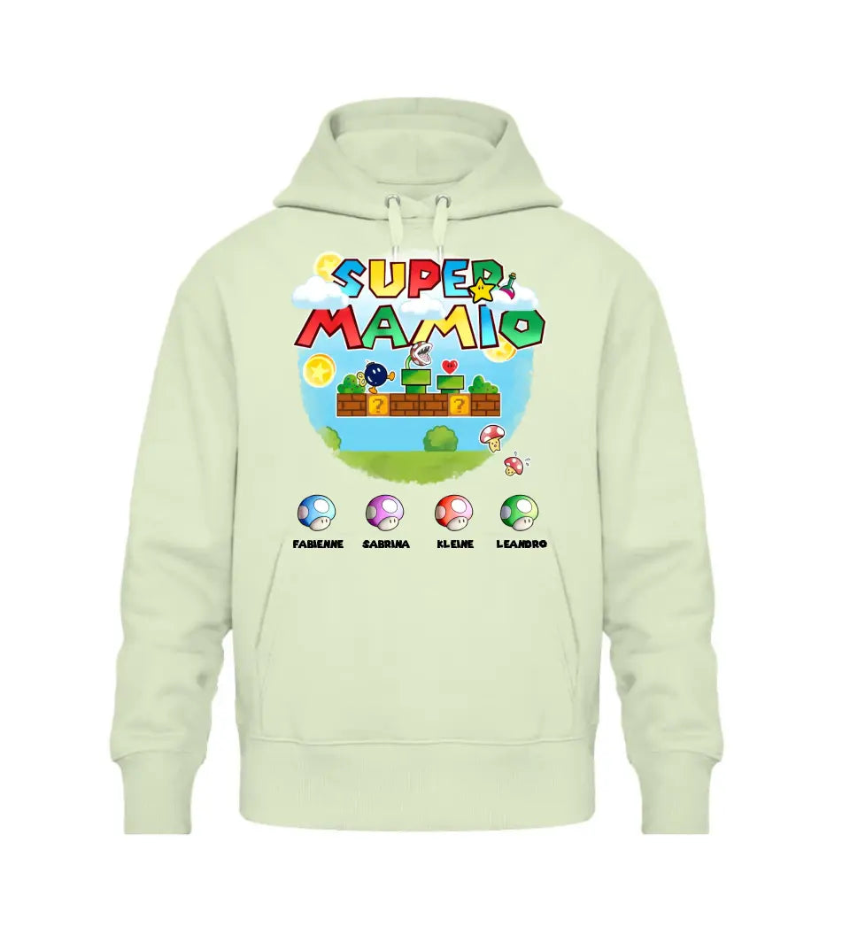 Super Mamio Premium Hoodie personalisierbar