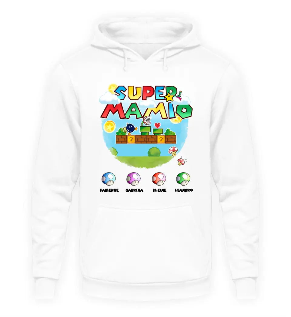 Super Mamio Premium Hoodie personalisierbar