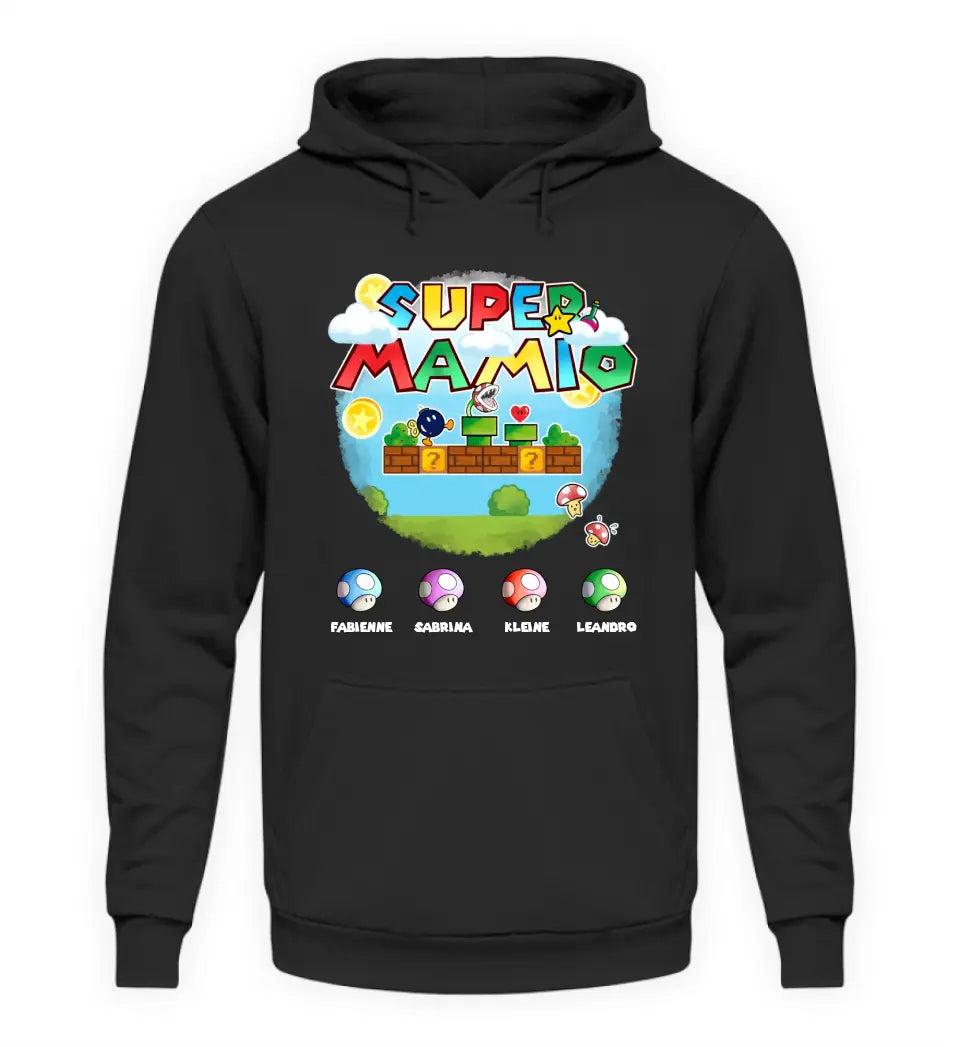 Super Mamio Premium Hoodie personalisierbar