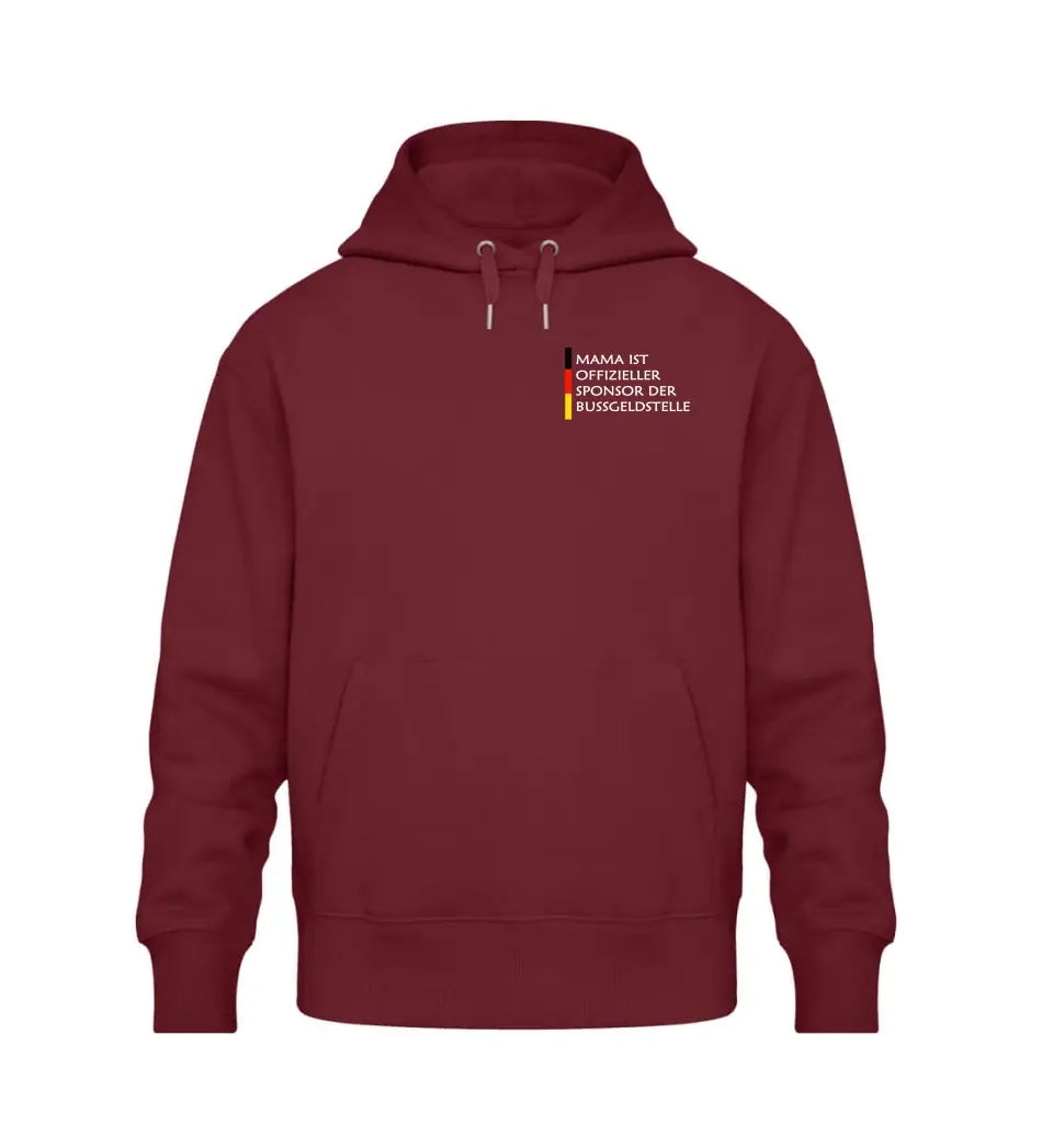 Premium Hoodie für Mama - Sponsor der Bussgeldstelle mit Name personalisierbar