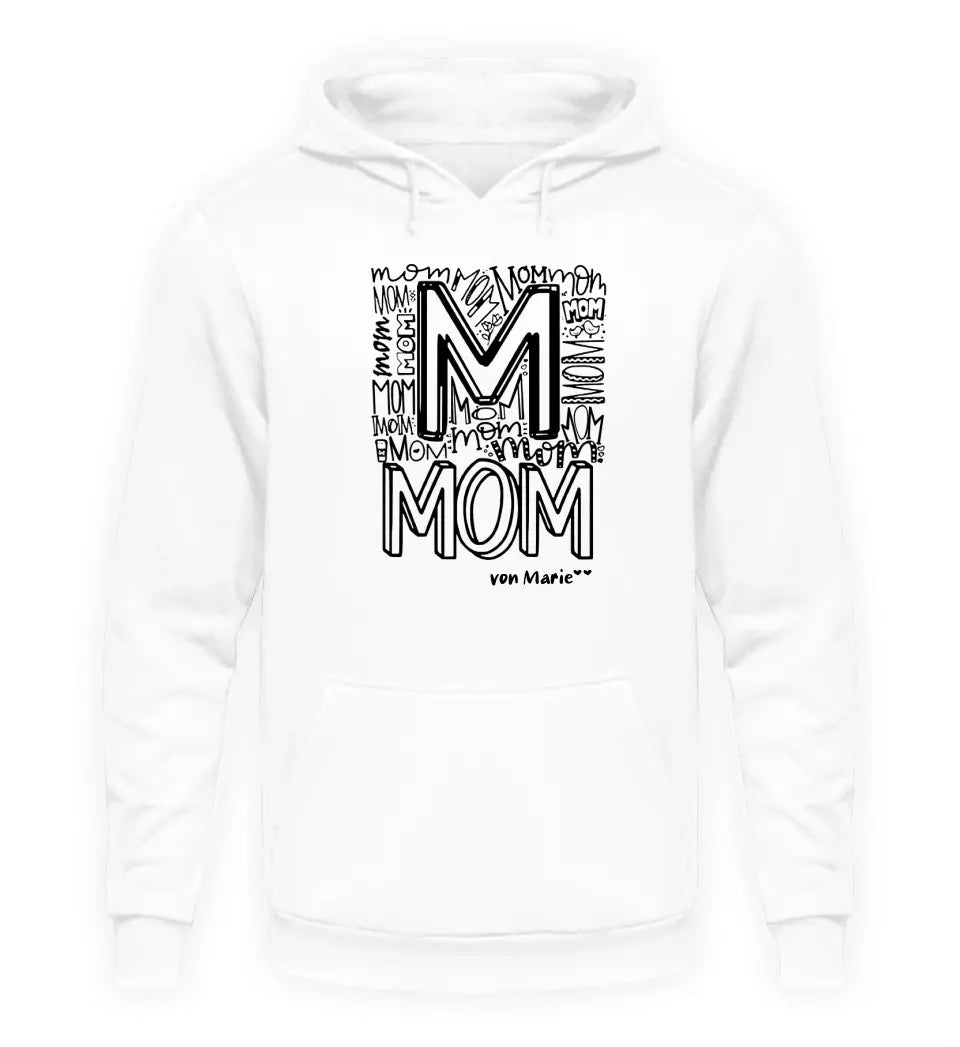 Premium Hoodie für Mama - Mom Graffiti mit Name und Text personalisierbar