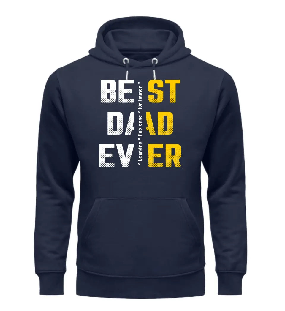 Premium Hoodie - Best Dad Ever mit Namen personalisiert