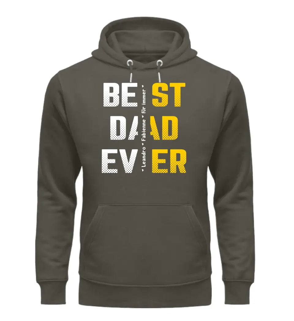 Premium Hoodie - Best Dad Ever mit Namen personalisiert