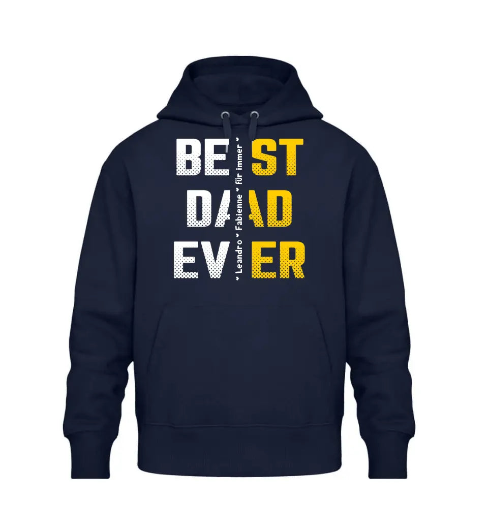 Premium Hoodie - Best Dad Ever mit Namen personalisiert