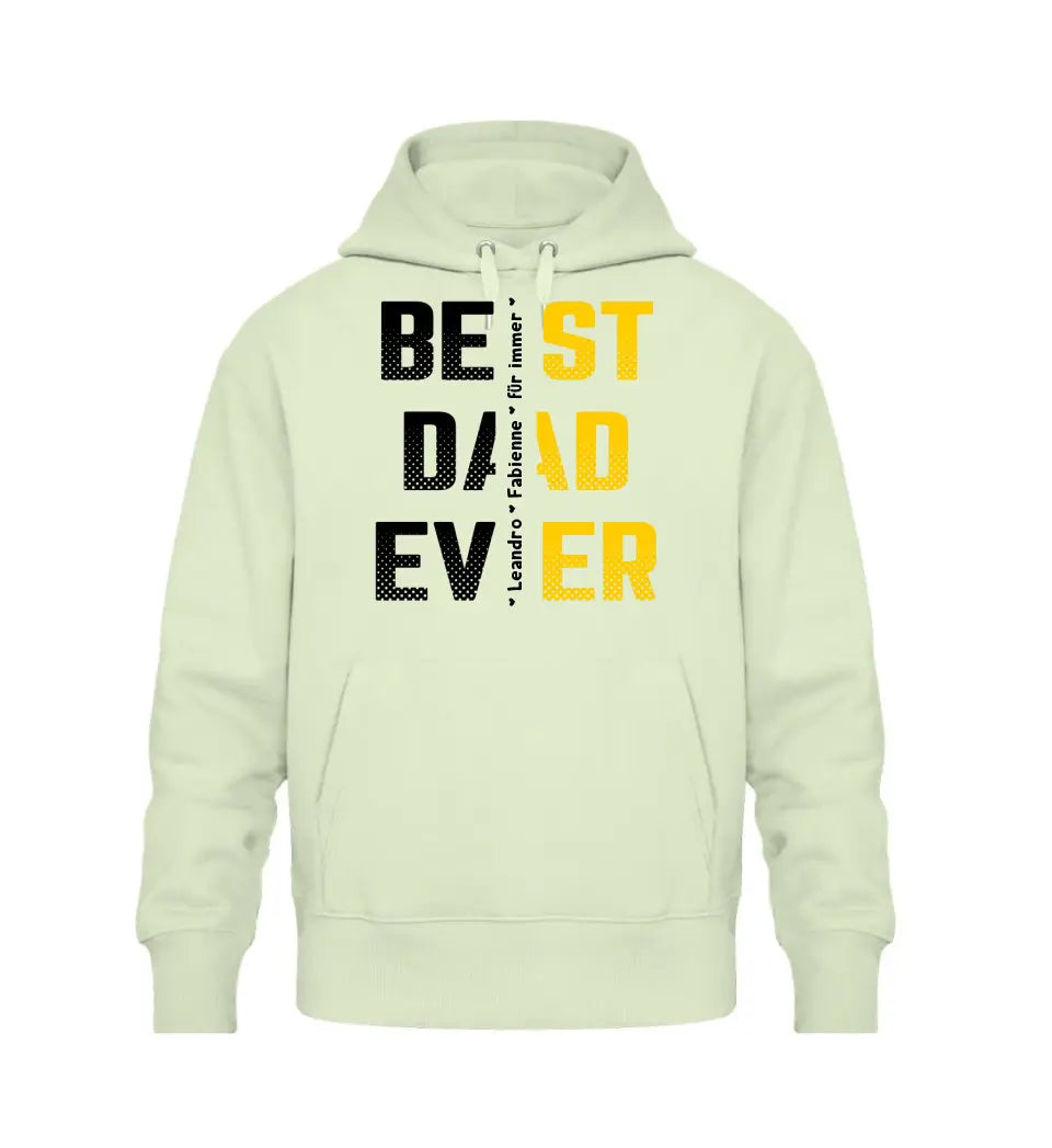 Premium Hoodie - Best Dad Ever mit Namen personalisiert