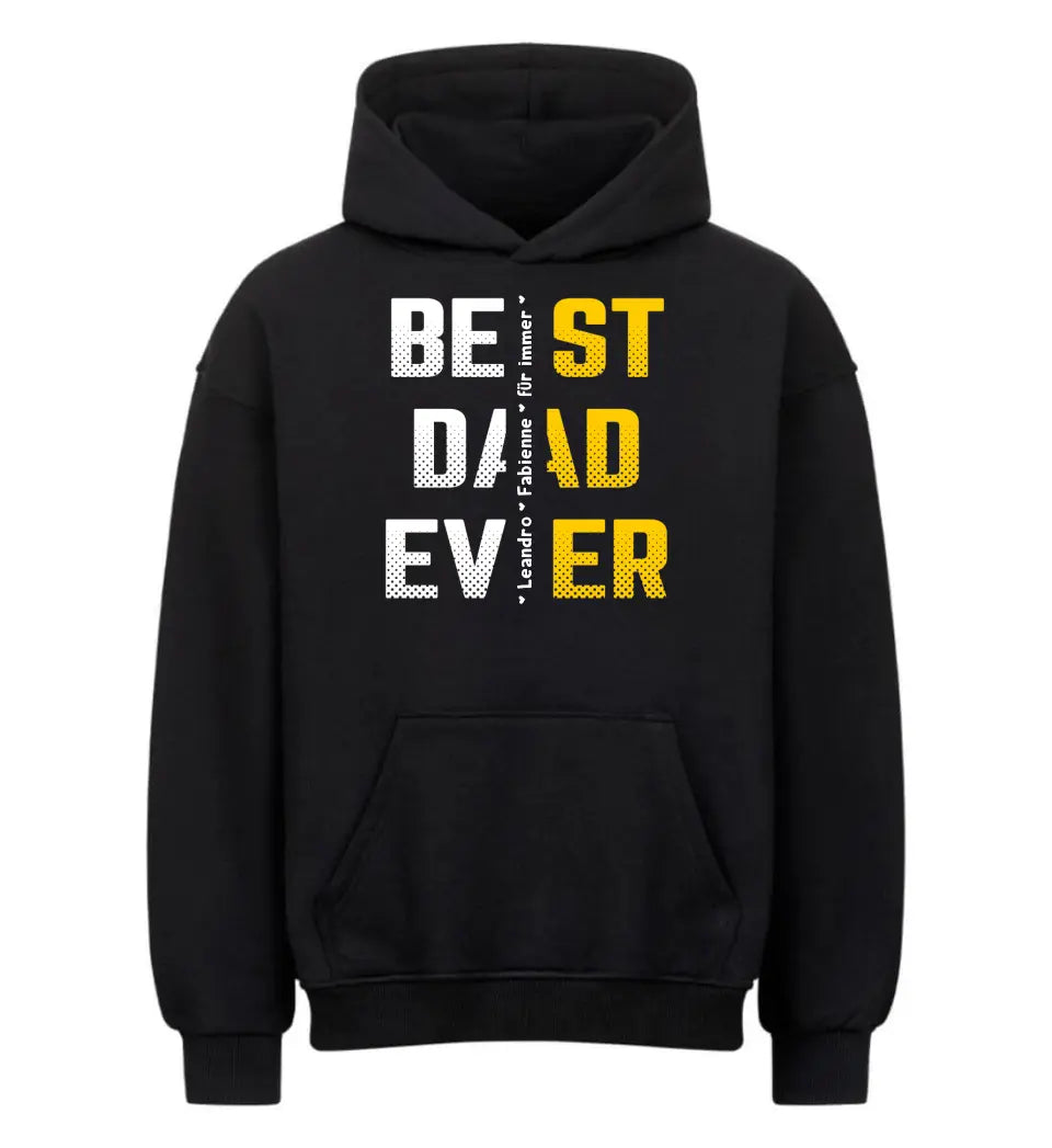 Premium Hoodie - Best Dad Ever mit Namen personalisiert