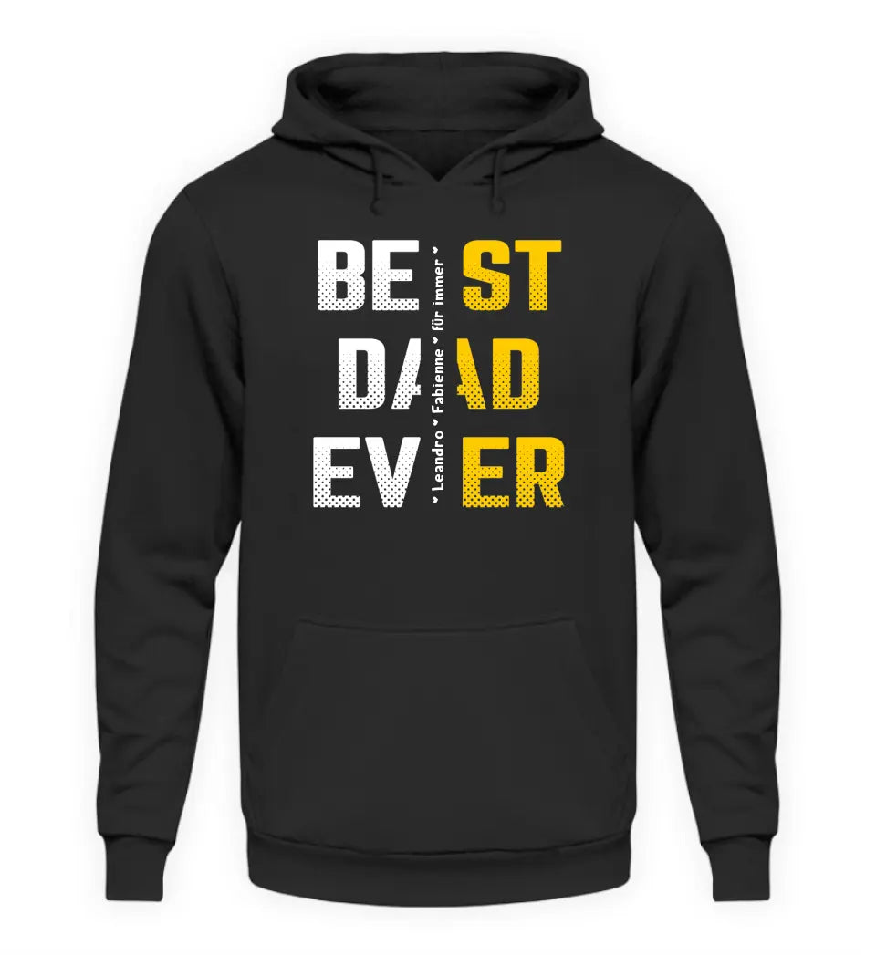 Premium Hoodie - Best Dad Ever mit Namen personalisiert