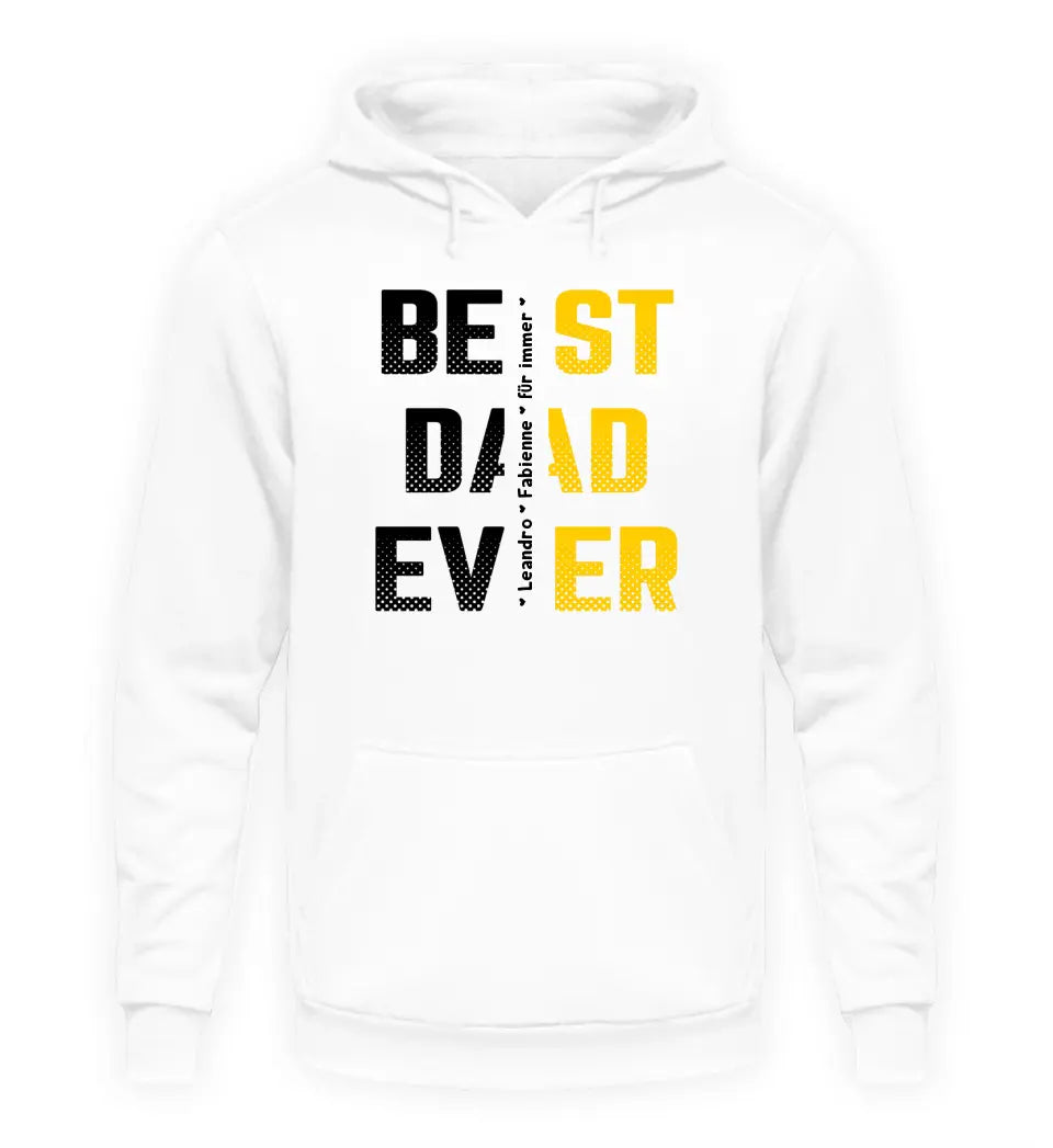 Premium Hoodie - Best Dad Ever mit Namen personalisiert