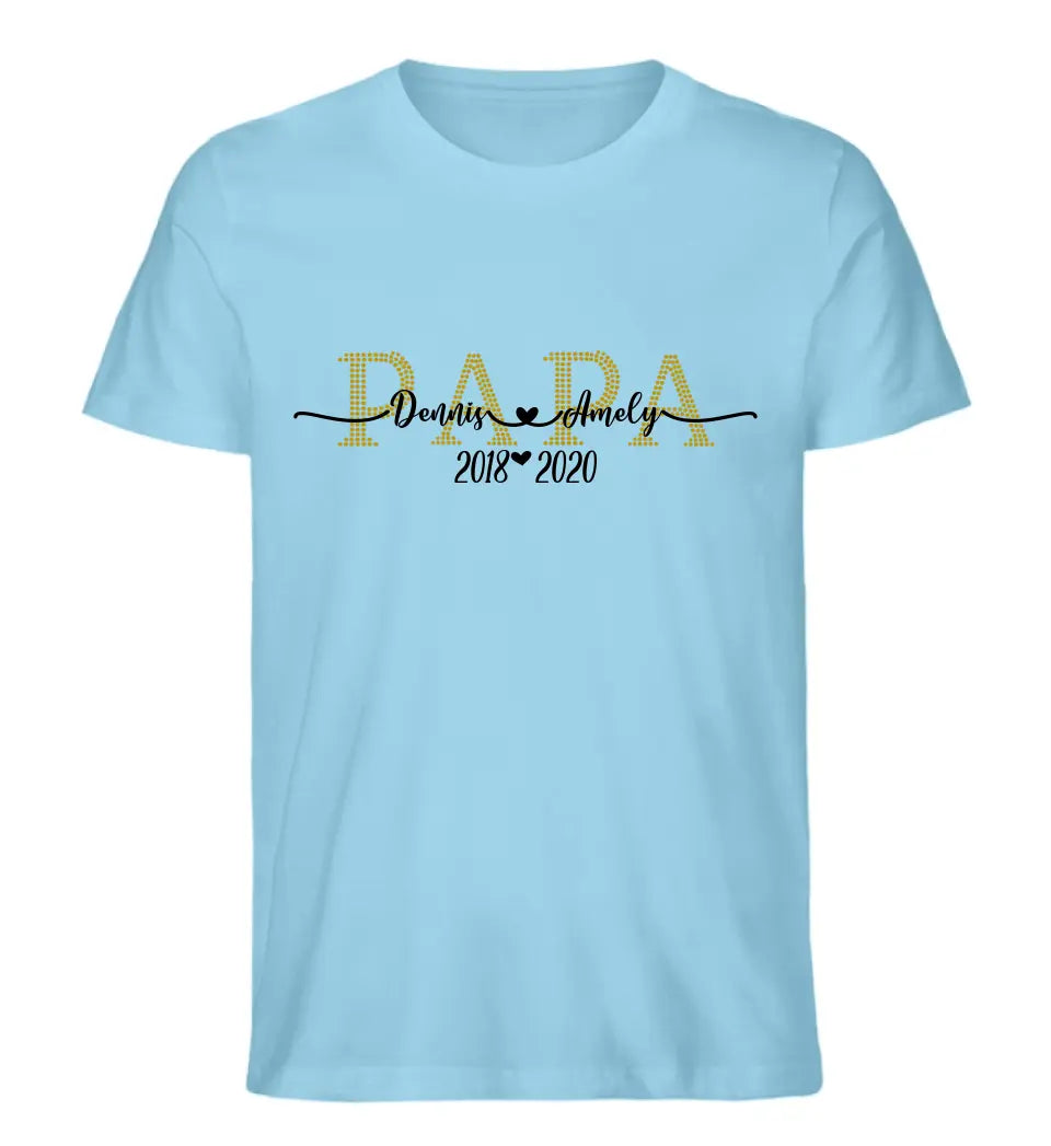 Mama & Papa personalisiertes Premium T-Shirt Oversized