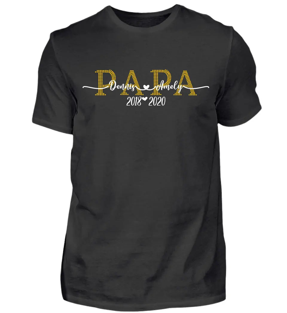 Mama & Papa personalisiertes Premium T-Shirt Oversized