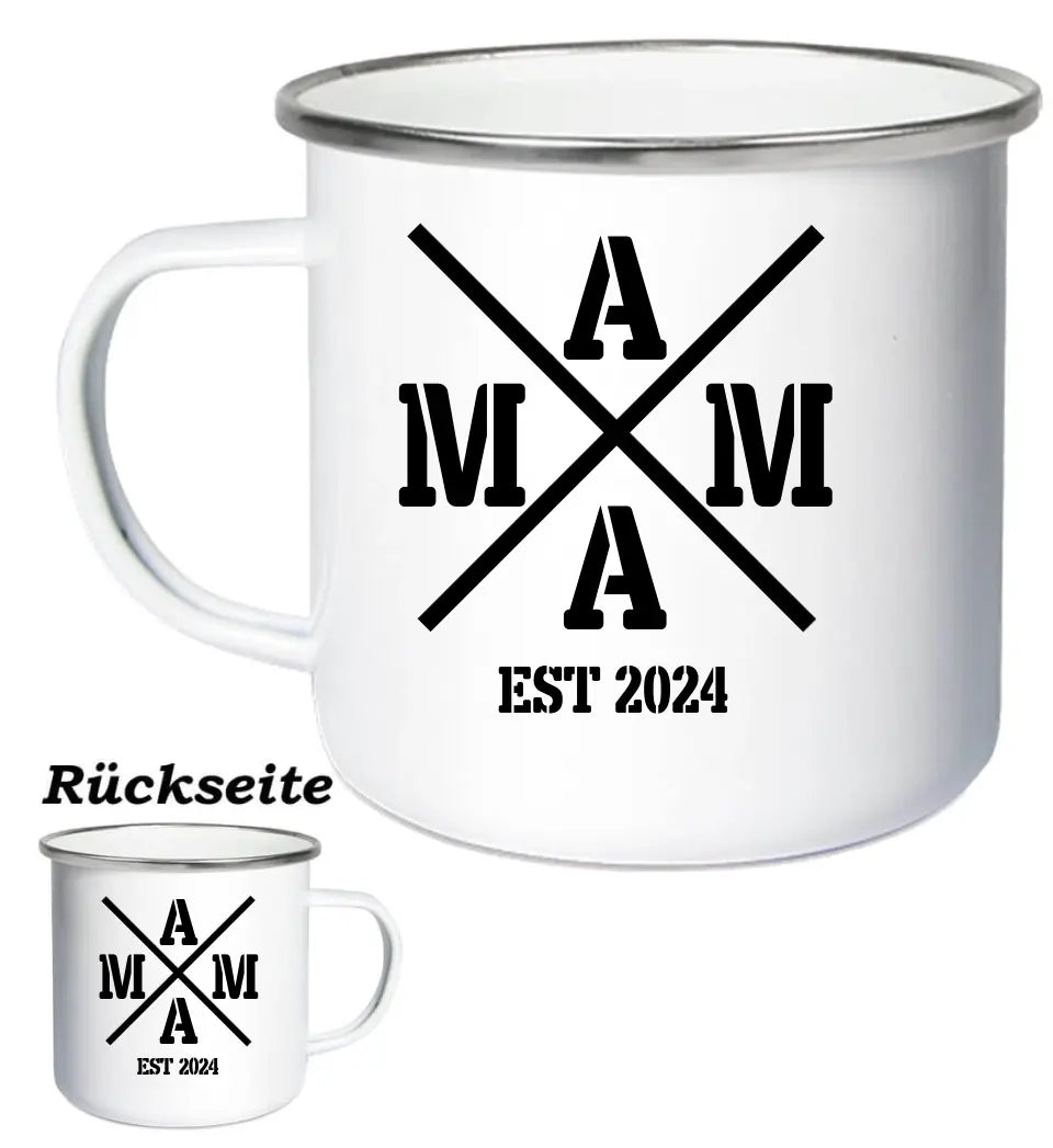 Mama Cross mehrfarbige Tasse personalisierbar