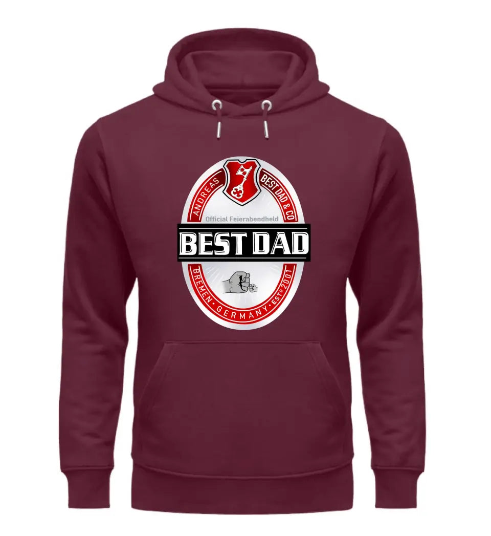 Best Dad Bier-Marke Premium Hoodie