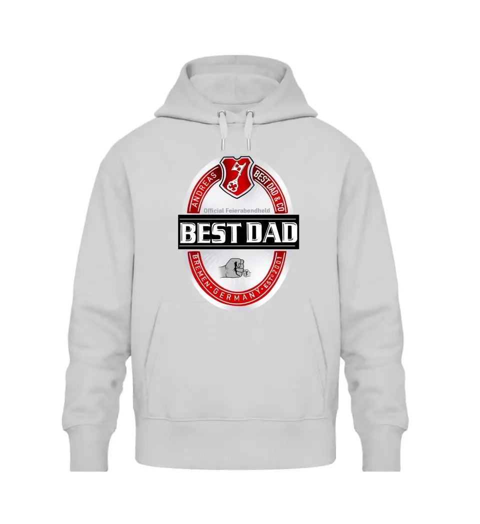 Best Dad Bier-Marke Premium Hoodie