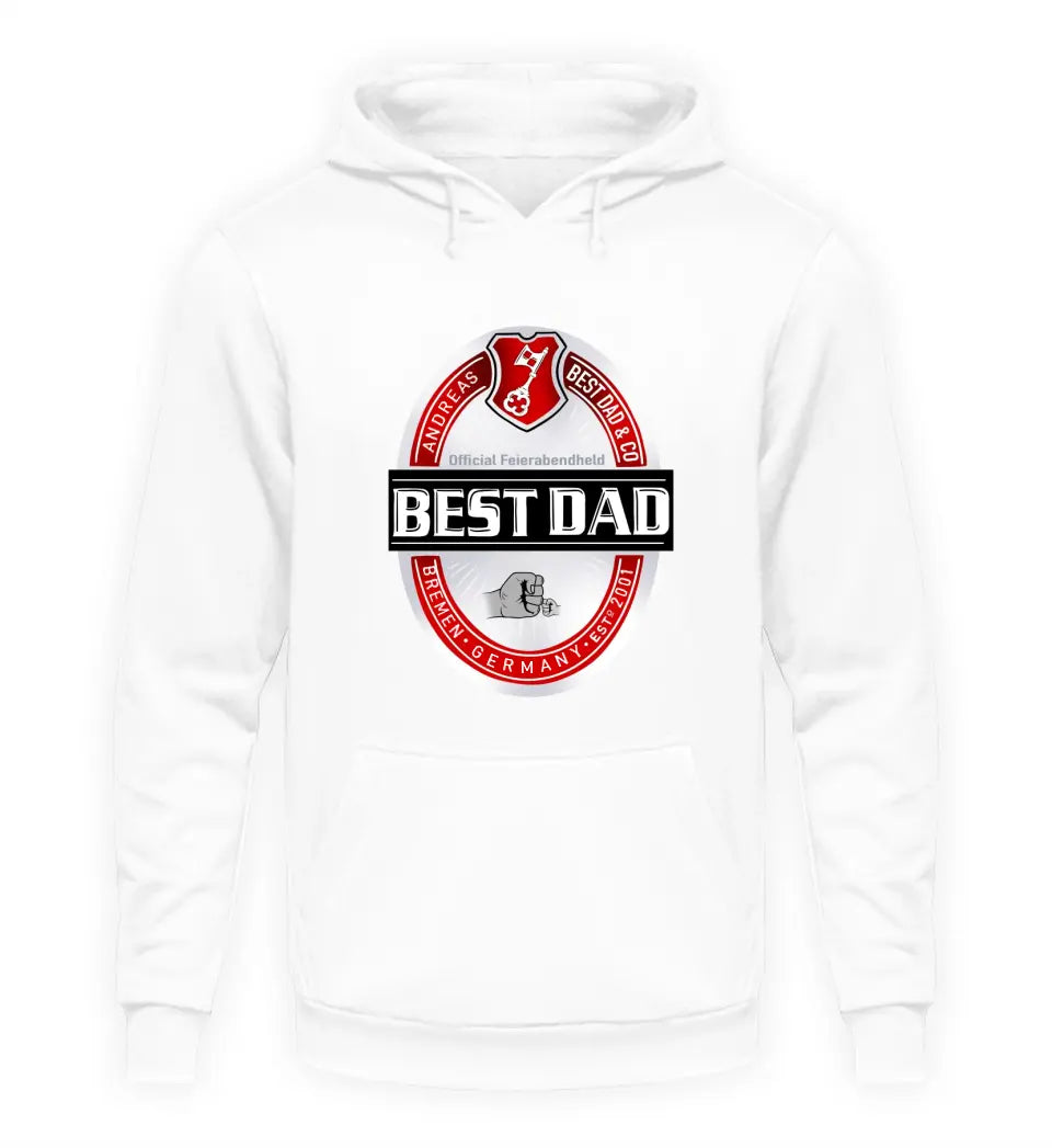 Best Dad Bier-Marke Premium Hoodie