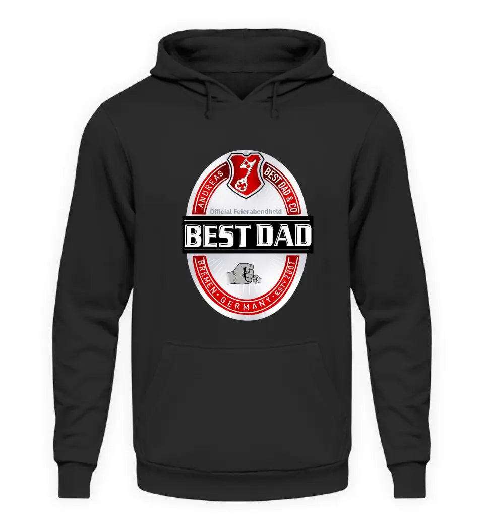 Best Dad Bier-Marke Premium Hoodie