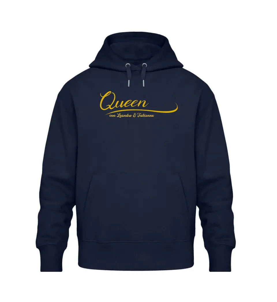 Queen Hoodie mit Kindernamen personalisiert