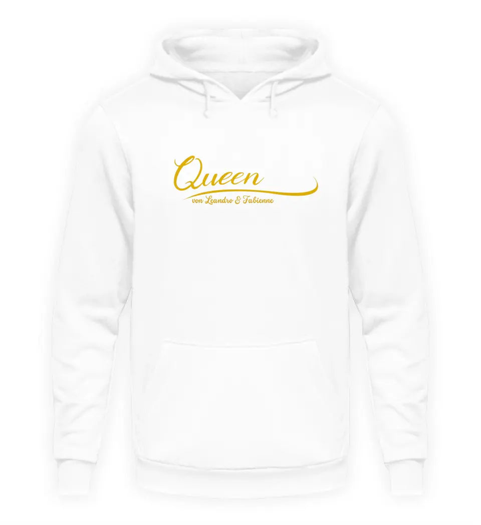 Queen Hoodie mit Kindernamen personalisiert