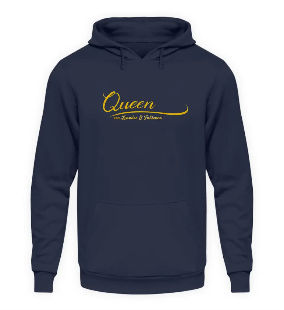 Queen Hoodie mit Kindernamen personalisiert