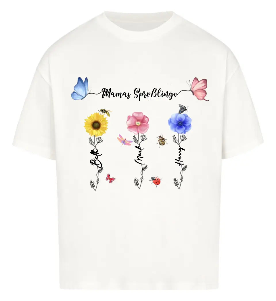 Mamas und Omas Sprößlinge T-Shirt aus Biobaumwolle - viele Kindernamen personalisierbar