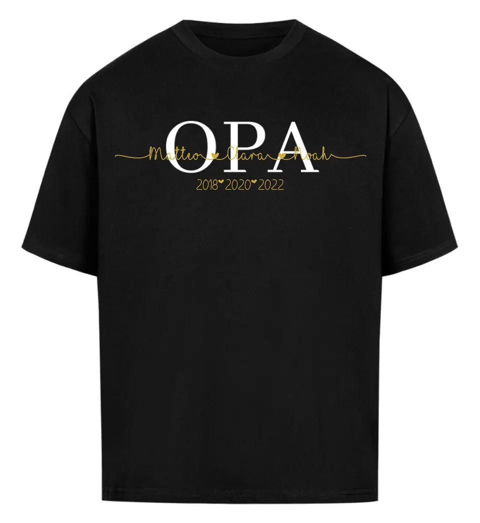 Opas personalisiertes Premium T-Shirt aus Biobaumwolle