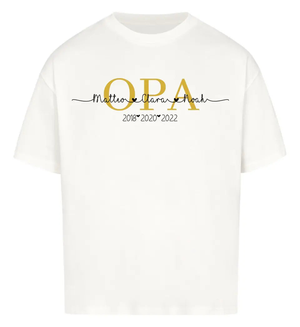 Opas personalisiertes Premium T-Shirt aus Biobaumwolle