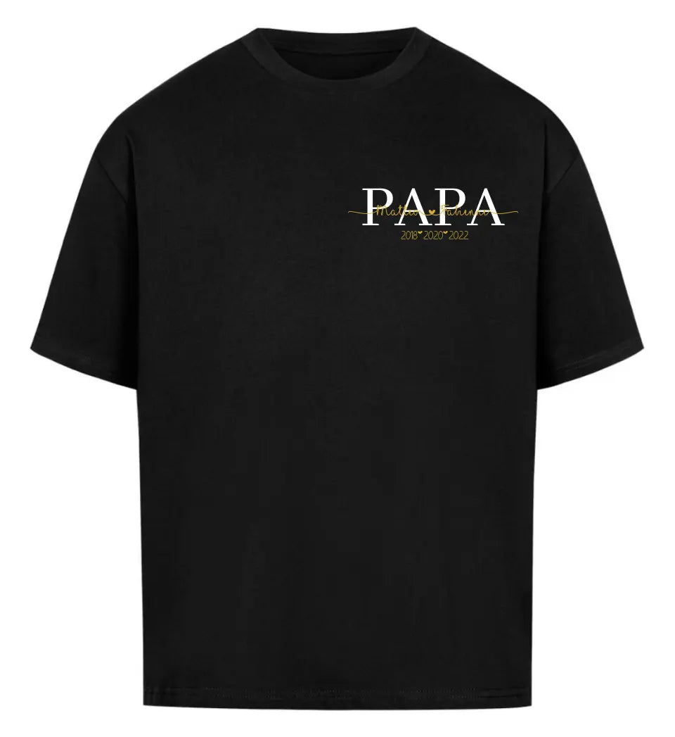 Papas personalisiertes Premium Shirt Brustmotiv