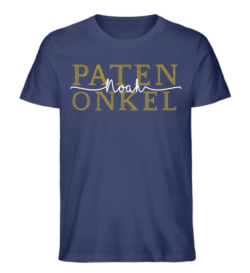 Patenonkel & Patentante personalisiertes Premium T-Shirt aus Biobaumwolle