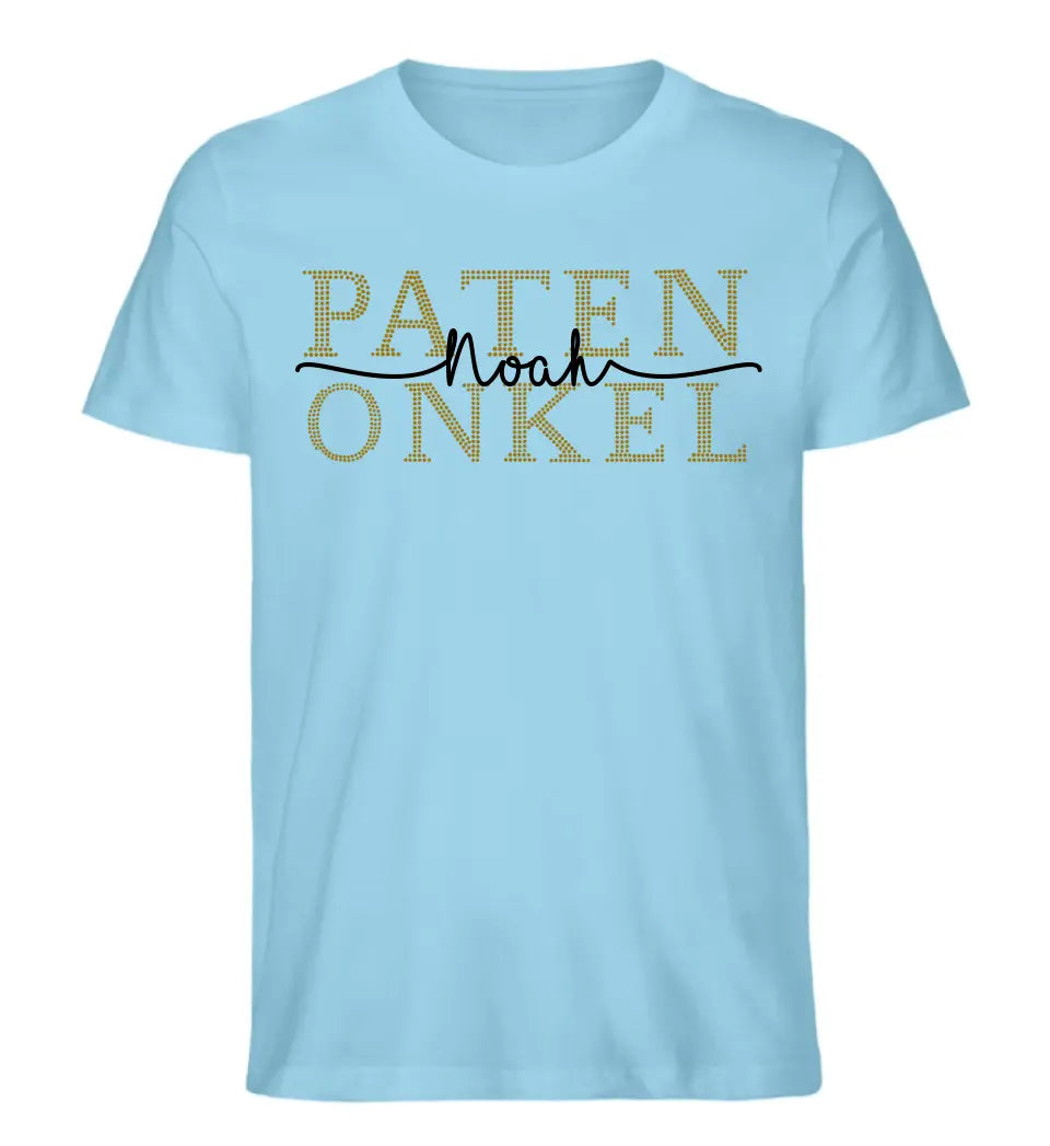 Patenonkel & Patentante personalisiertes Premium T-Shirt aus Biobaumwolle