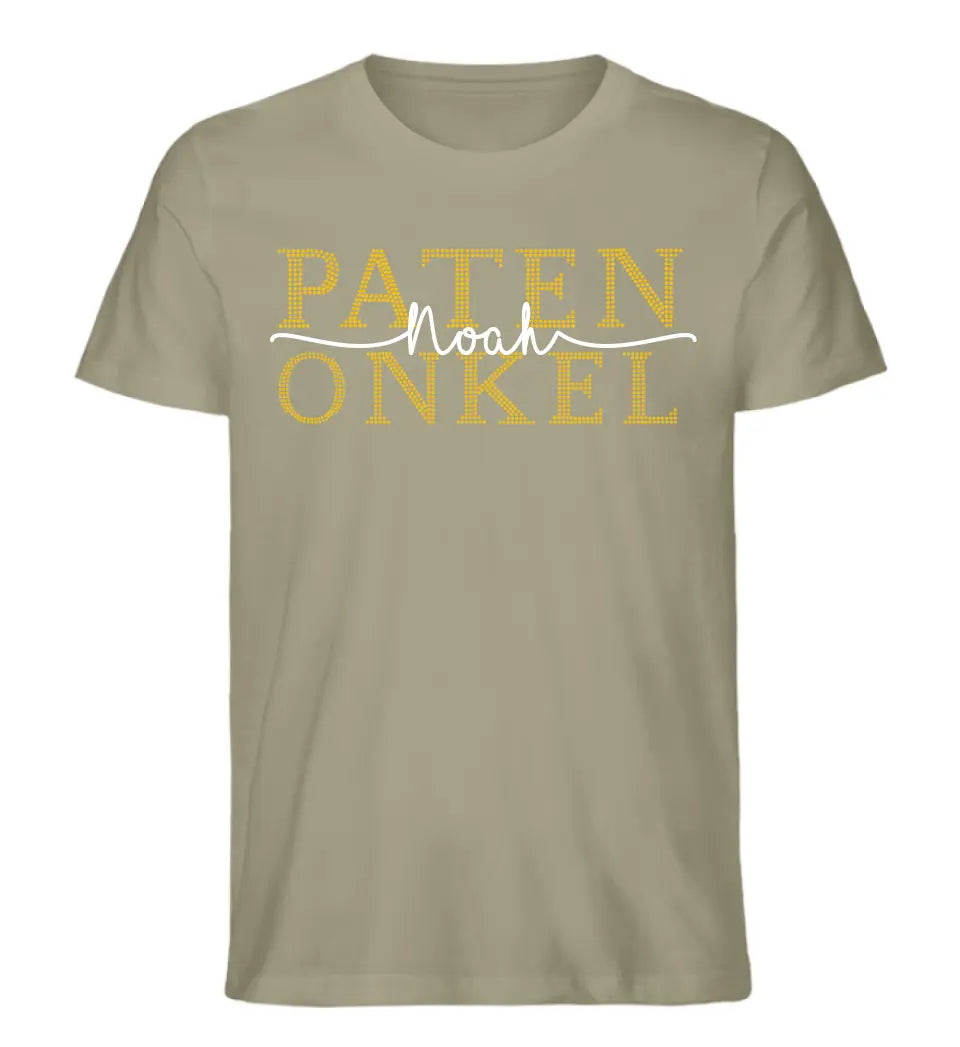 Patenonkel & Patentante personalisiertes Premium T-Shirt aus Biobaumwolle