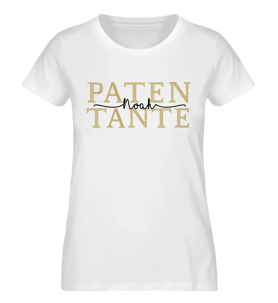 Patenonkel & Patentante personalisiertes Premium T-Shirt aus Biobaumwolle