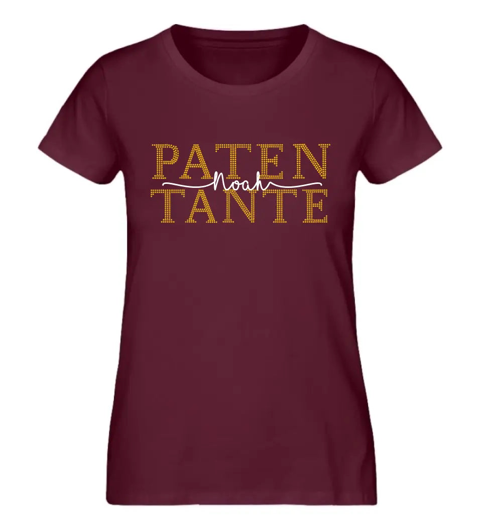 Patenonkel & Patentante personalisiertes Premium T-Shirt aus Biobaumwolle