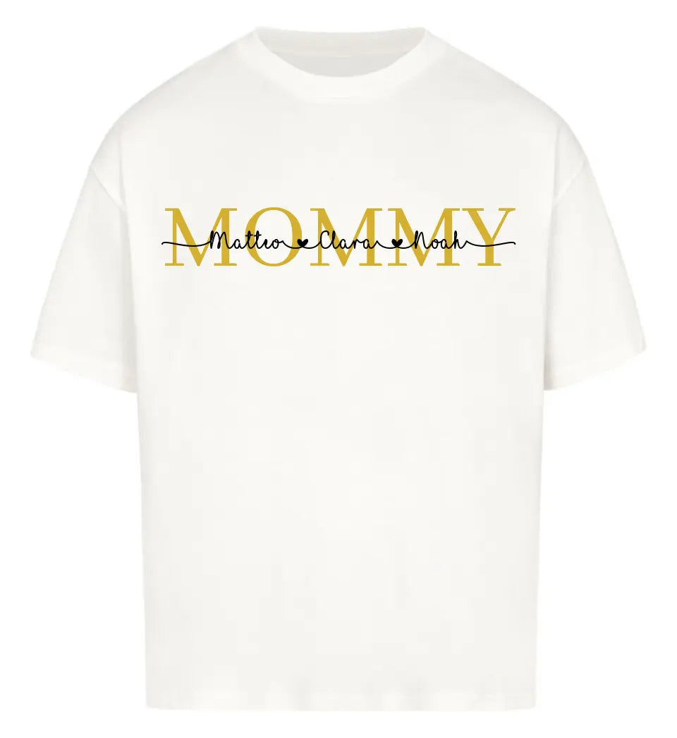 Mommy Personalisiertes Premium Shirt aus Biobaumwolle