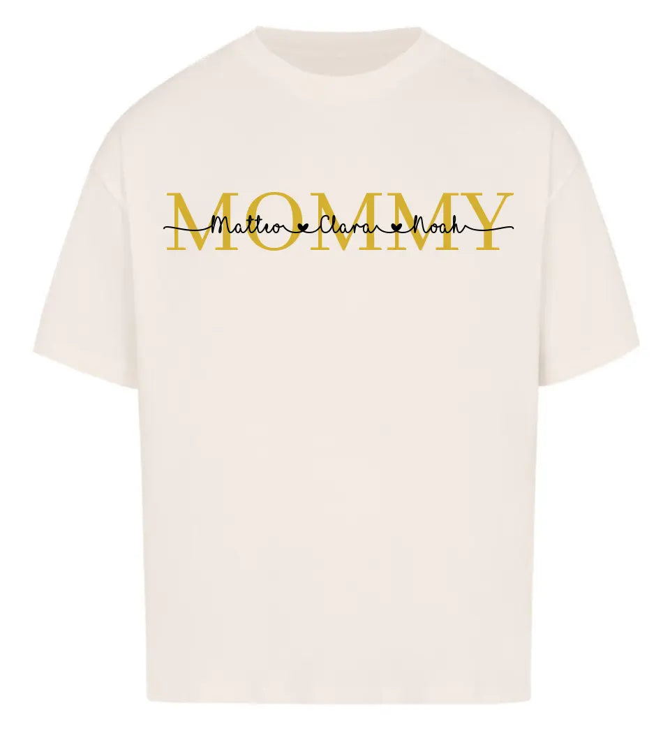 Mommy Personalisiertes Premium Shirt aus Biobaumwolle