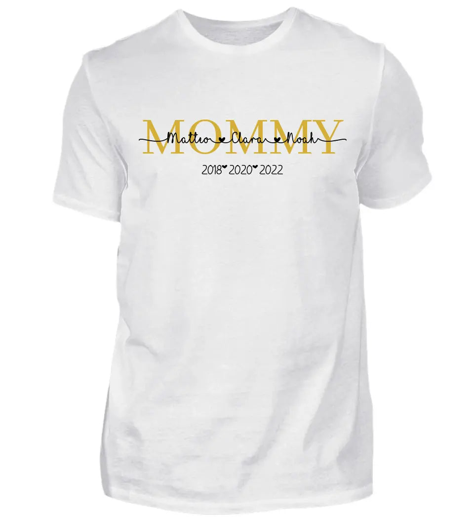 Mommy Personalisiertes Premium Shirt aus Biobaumwolle