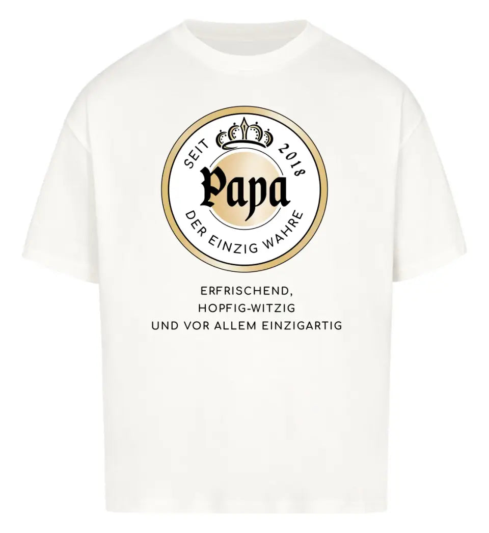 WarPapasteiner Papa Bier-Marke Premium T-Shirt aus Biobaumwolle