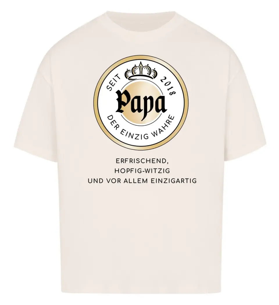 WarPapasteiner Papa Bier-Marke Premium T-Shirt aus Biobaumwolle