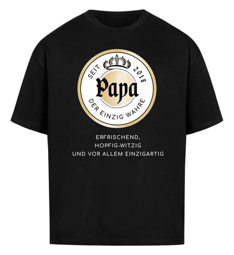 WarPapasteiner Papa Bier-Marke Premium T-Shirt aus Biobaumwolle