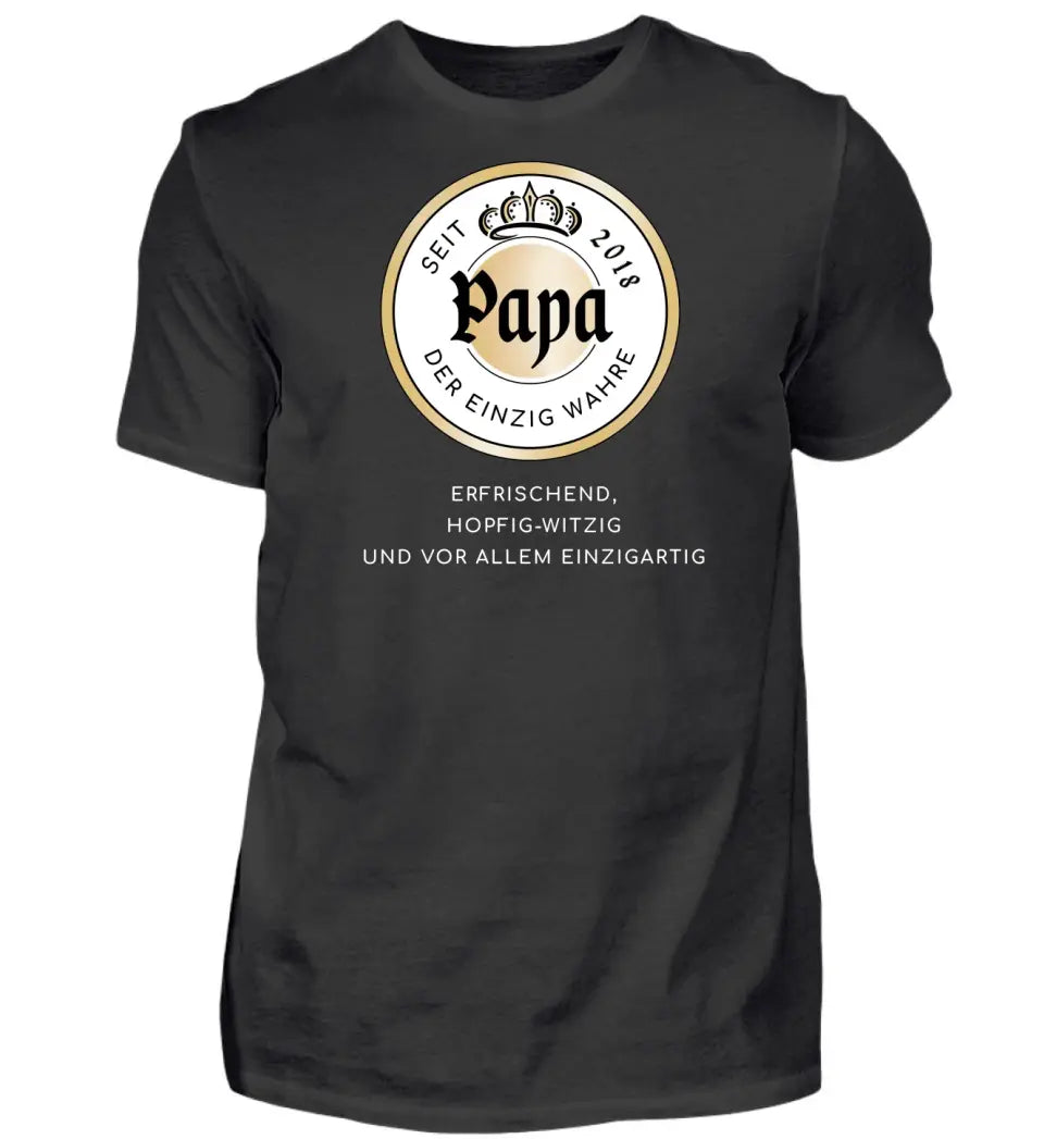 WarPapasteiner Papa Bier-Marke Premium T-Shirt aus Biobaumwolle