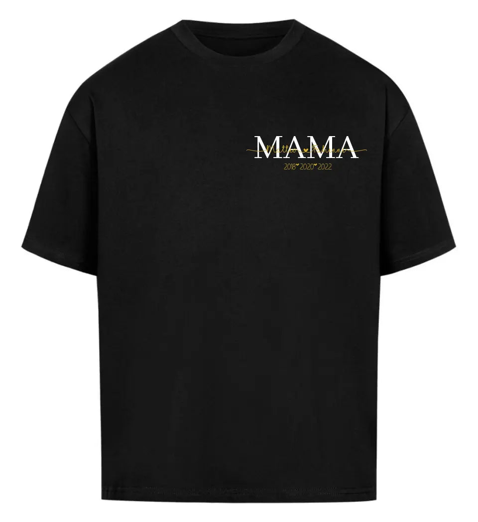 Mamas personalisiertes Premium Shirt Brustmotiv