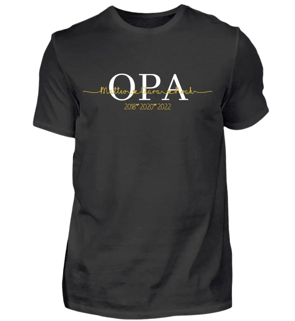 Opas personalisiertes Premium T-Shirt aus Biobaumwolle