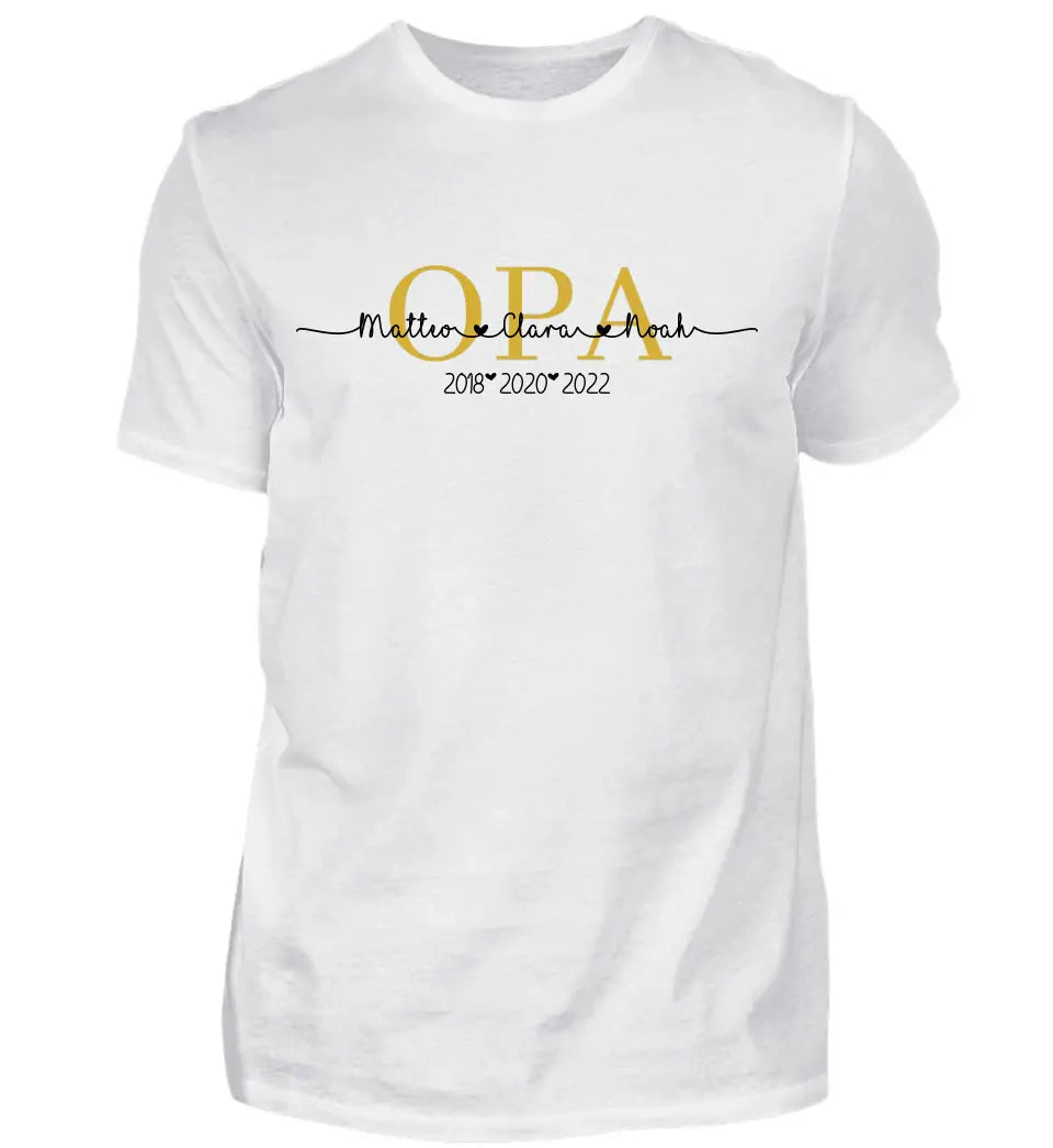 Opas personalisiertes Premium T-Shirt aus Biobaumwolle