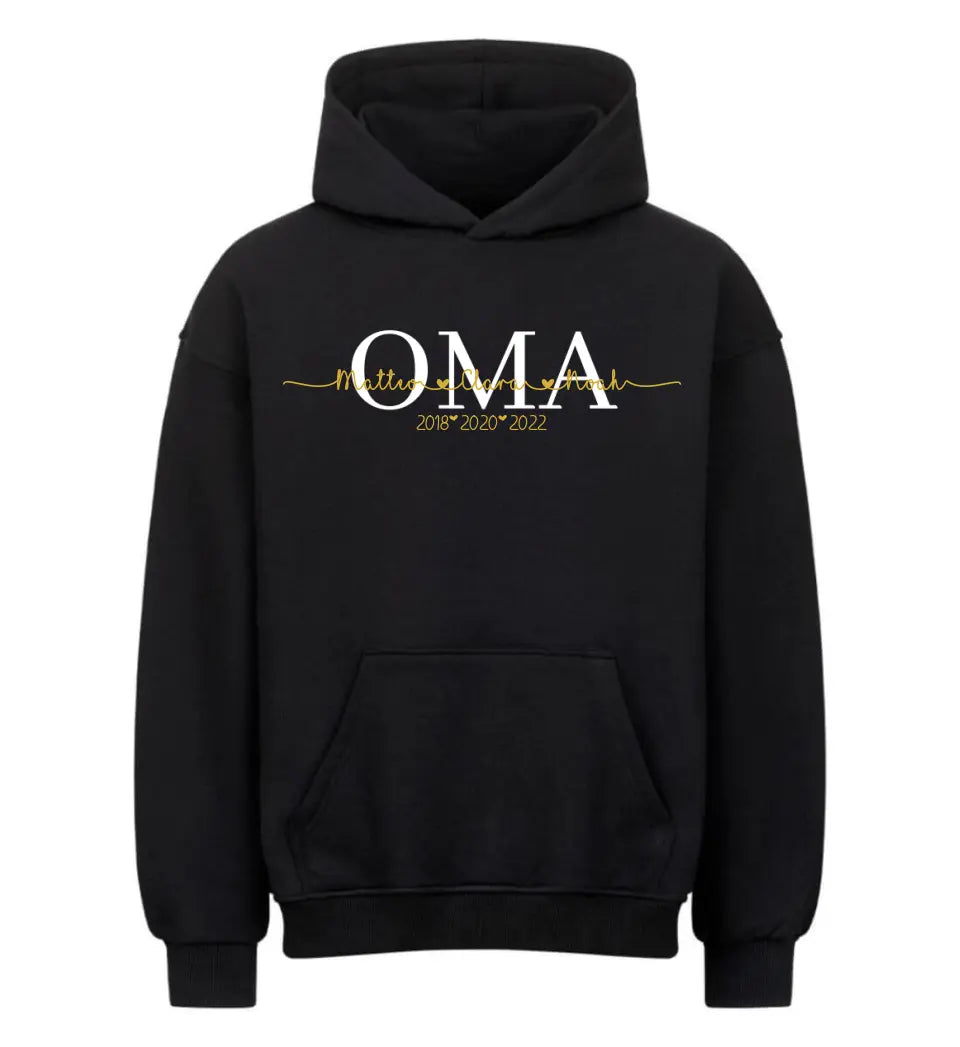 Omas personalisierbarer Premium Hoodie