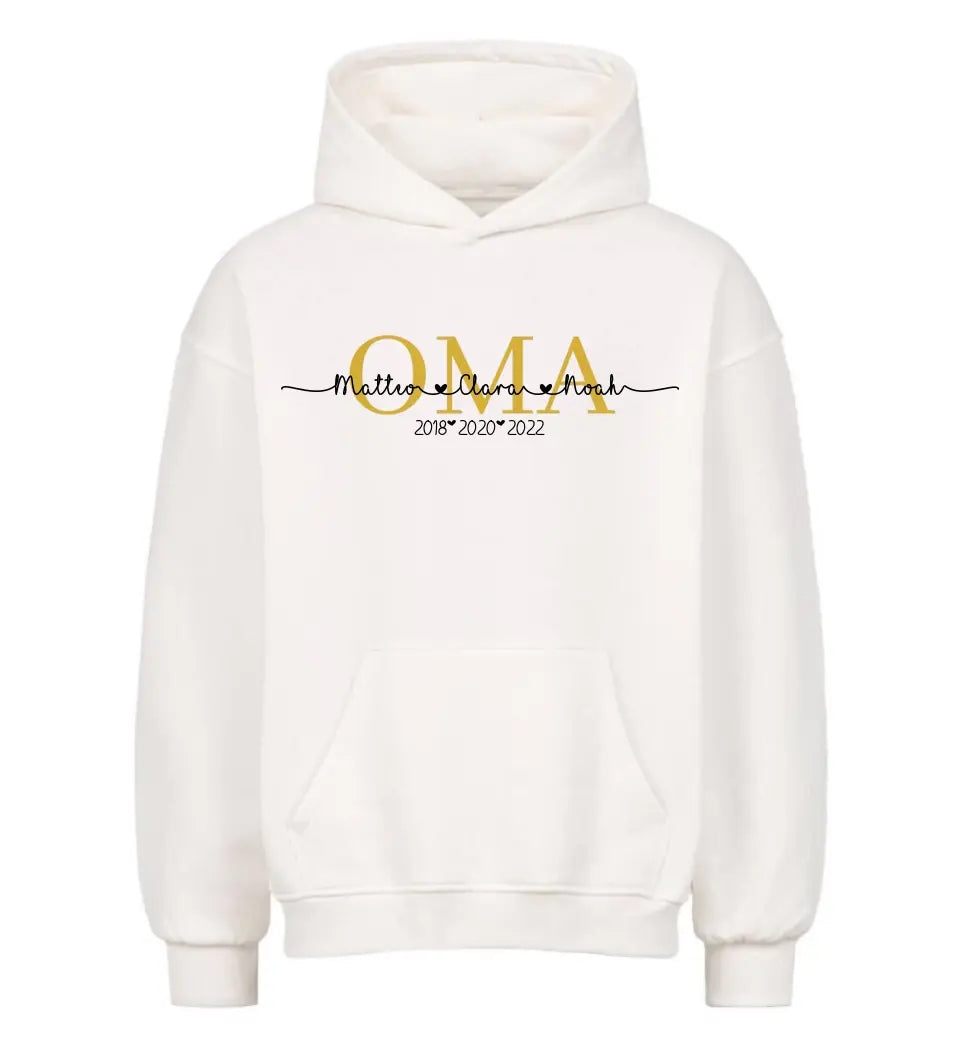 Omas personalisierbarer Premium Hoodie