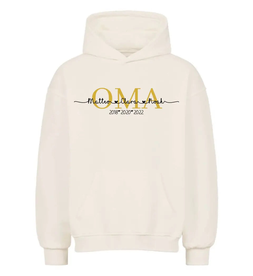 Omas personalisierbarer Premium Hoodie