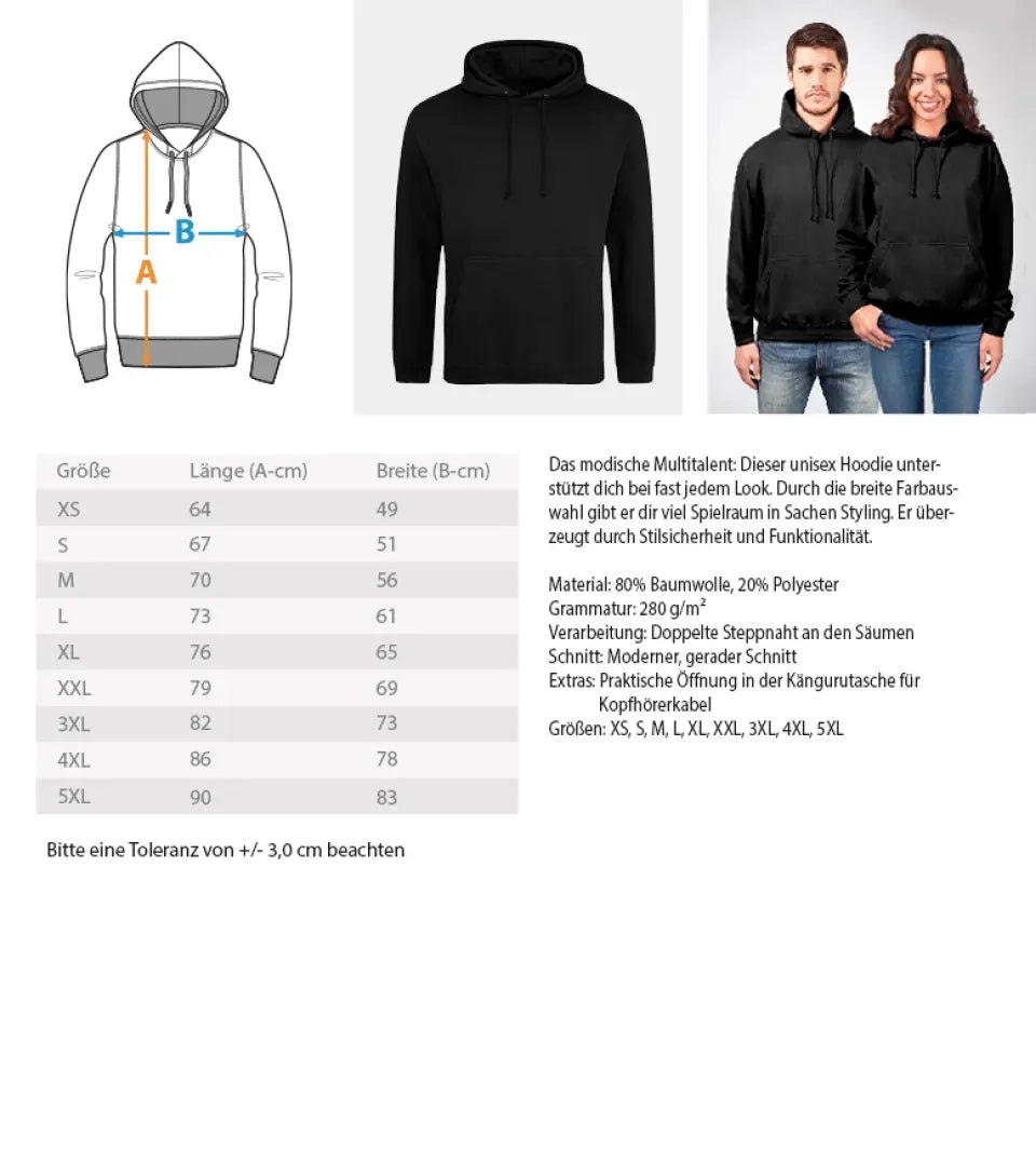 Omas personalisierbarer Premium Hoodie