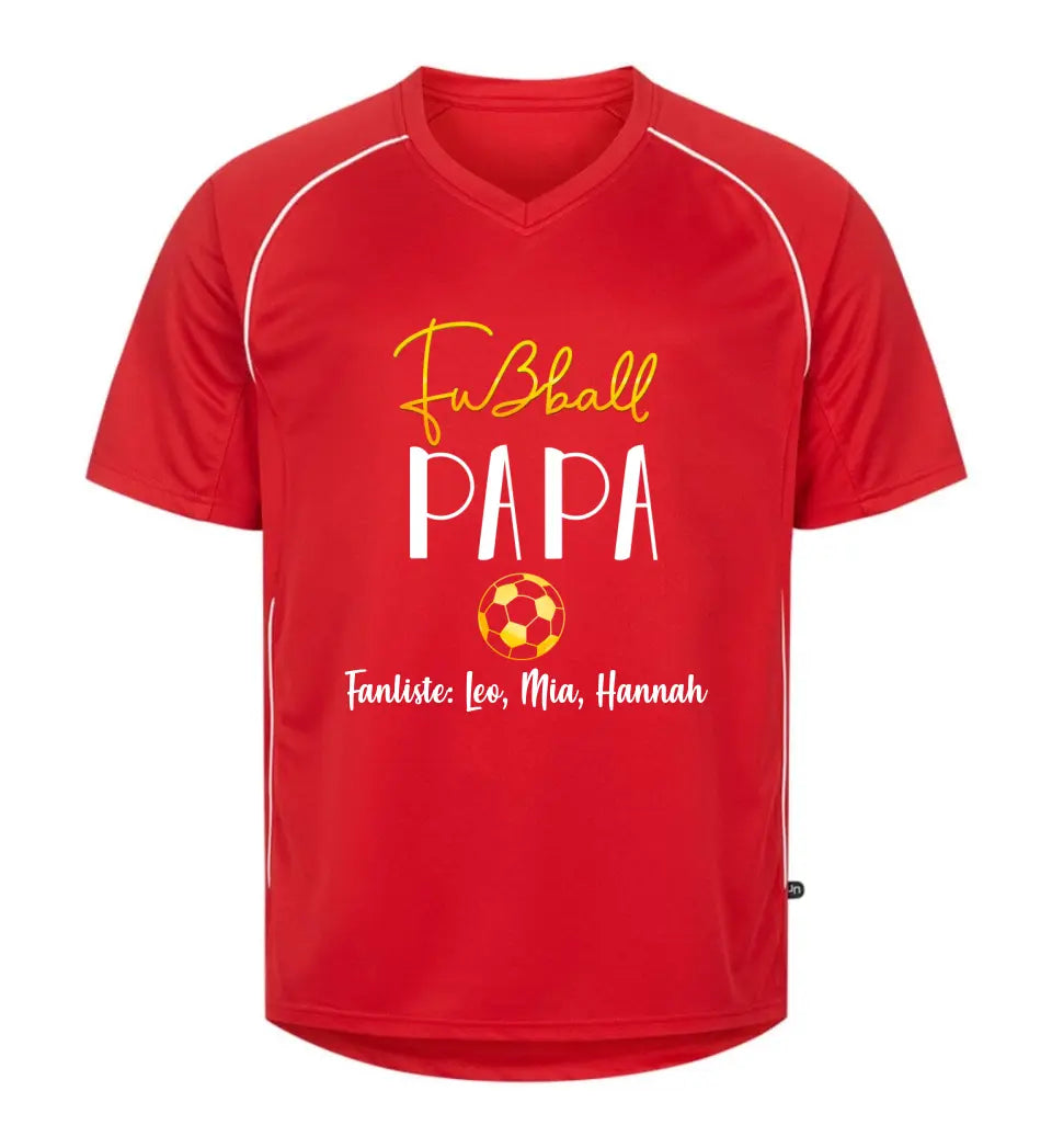 Fußball-Papa Fanliste Premium T-Shirt aus Biobaumwolle