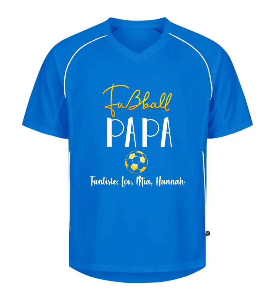 Fußball-Papa Fanliste Premium T-Shirt aus Biobaumwolle