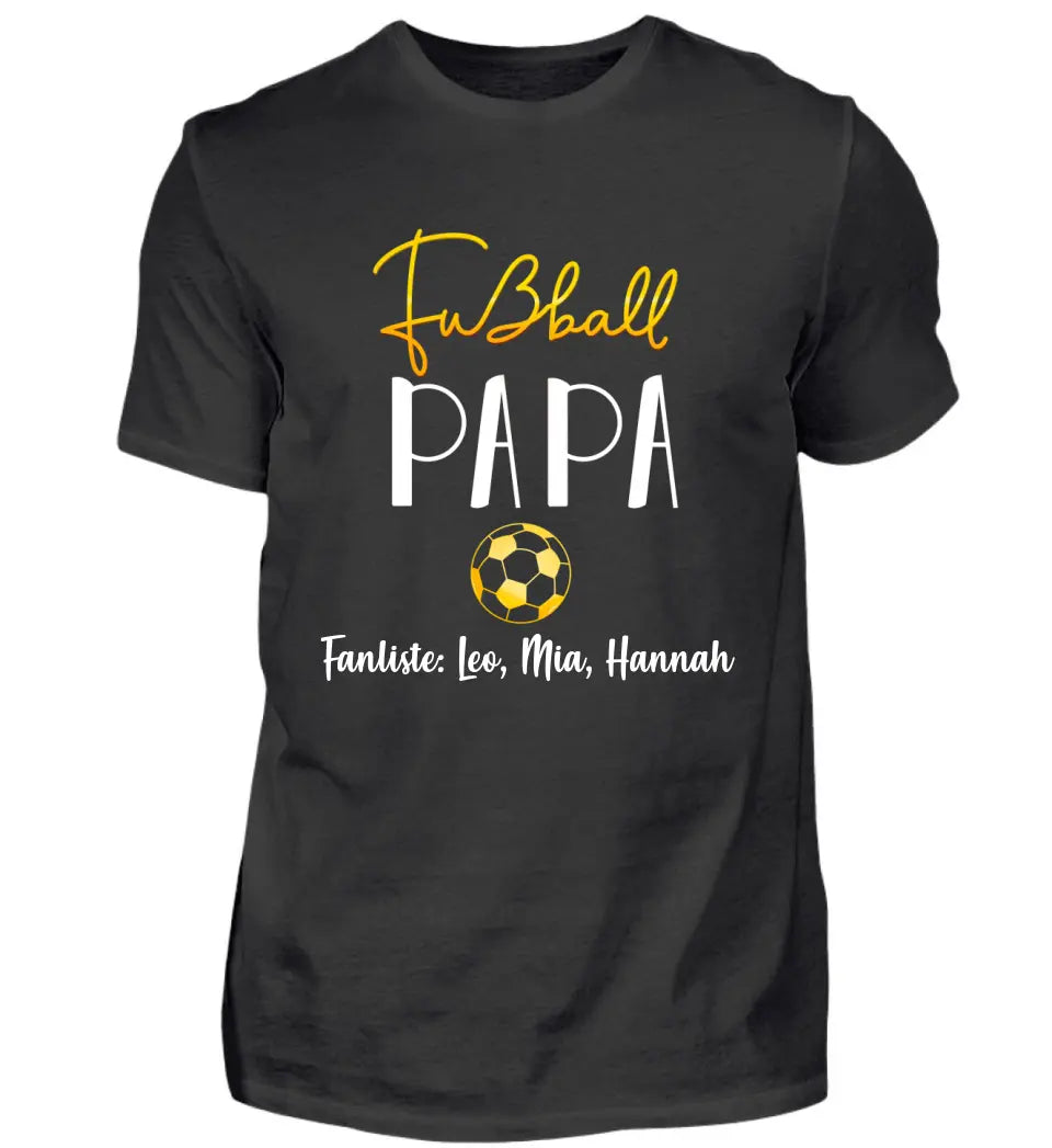 Fußball-Papa Fanliste Premium T-Shirt aus Biobaumwolle